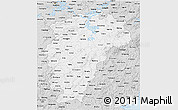 Silver Style 3D Map of Jiangxi