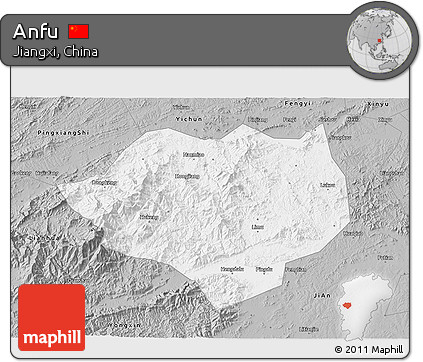 Gray 3D Map of Anfu