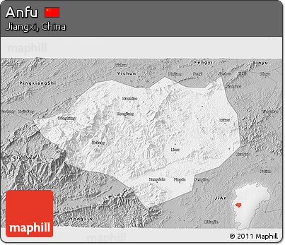 Gray 3D Map of Anfu