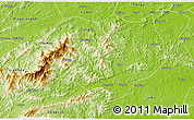 Physical 3D Map of Anfu