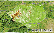 Physical 3D Map of Anfu, satellite outside