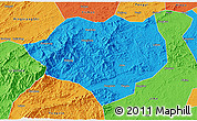 Political 3D Map of Anfu