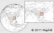 Blank Location Map of Anfu, highlighted country, highlighted parent region, within the entire country