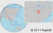 Gray Location Map of Anfu
