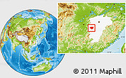 Physical Location Map of Anfu, highlighted parent region