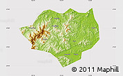 Physical Map of Anfu, cropped outside