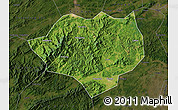 Satellite Map of Anfu, darken