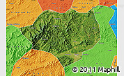Satellite Map of Anfu, political outside