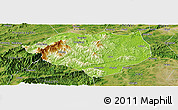 Physical Panoramic Map of Anfu, satellite outside