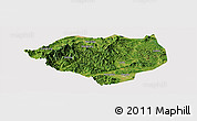 Satellite Panoramic Map of Anfu, cropped outside