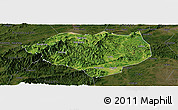 Satellite Panoramic Map of Anfu, darken