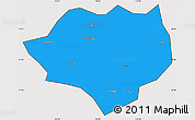 Political Simple Map of Anfu, cropped outside