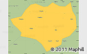 Savanna Style Simple Map of Anfu