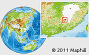 Physical Location Map of Dayu, highlighted parent region