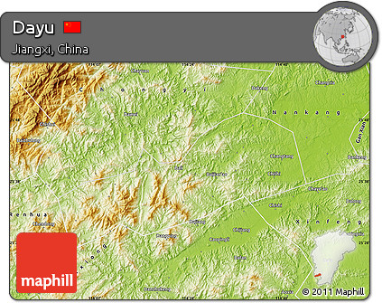 Physical Map of Dayu