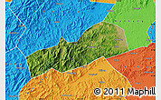 Satellite Map of Dayu, political outside
