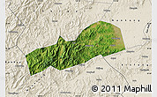 Satellite Map of Dayu, shaded relief outside