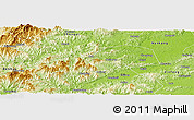 Physical Panoramic Map of Dayu