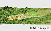 Physical Panoramic Map of Dayu, satellite outside