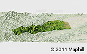 Satellite Panoramic Map of Dayu, lighten