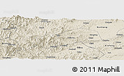 Shaded Relief Panoramic Map of Dayu