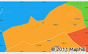 Political Simple Map of Dayu