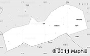Silver Style Simple Map of Dayu