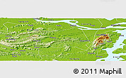 Physical Panoramic Map of De An