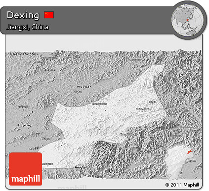 Gray 3D Map of Dexing