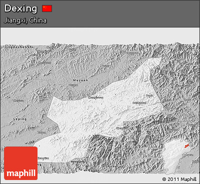 Gray 3D Map of Dexing