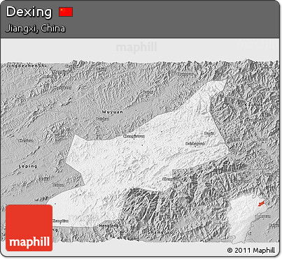 Gray 3D Map of Dexing