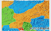Political 3D Map of Dexing