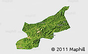 Satellite 3D Map of Dexing, single color outside