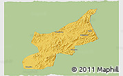 Savanna Style 3D Map of Dexing, single color outside