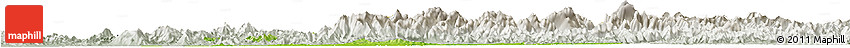Physical Horizon Map of Dexing, lighten, semi-desaturated
