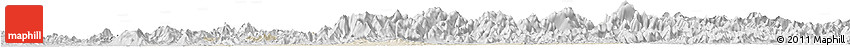 Shaded Relief Horizon Map of Dexing, desaturated Shaded Relief Horizon Map of Dexing, desaturated