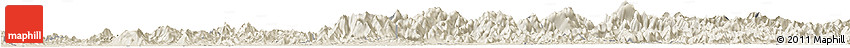 Shaded Relief Horizon Map of Dexing