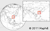 Blank Location Map of Dexing, within the entire country