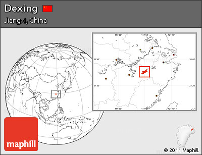 Blank Location Map of Dexing