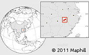 Blank Location Map of Dexing, highlighted country