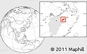Blank Location Map of Dexing, highlighted parent region