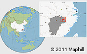 Savanna Style Location Map of Dexing, highlighted country, highlighted parent region