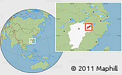 Savanna Style Location Map of Dexing, highlighted parent region