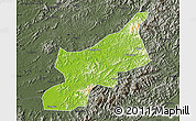 Physical Map of Dexing, darken, semi-desaturated