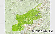 Physical Map of Dexing, lighten
