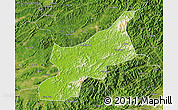 Physical Map of Dexing, satellite outside
