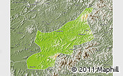 Physical Map of Dexing, semi-desaturated