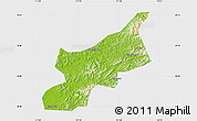 Physical Map of Dexing, single color outside