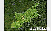 Satellite Map of Dexing, darken