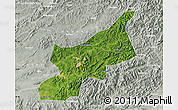 Satellite Map of Dexing, lighten, semi-desaturated